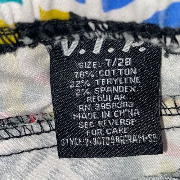 VIP GUC Cargo Jogger Pants Novelty Multicolor All-Over Graffiti Y2K Urban Hip-Ho - Picture 5 of 6